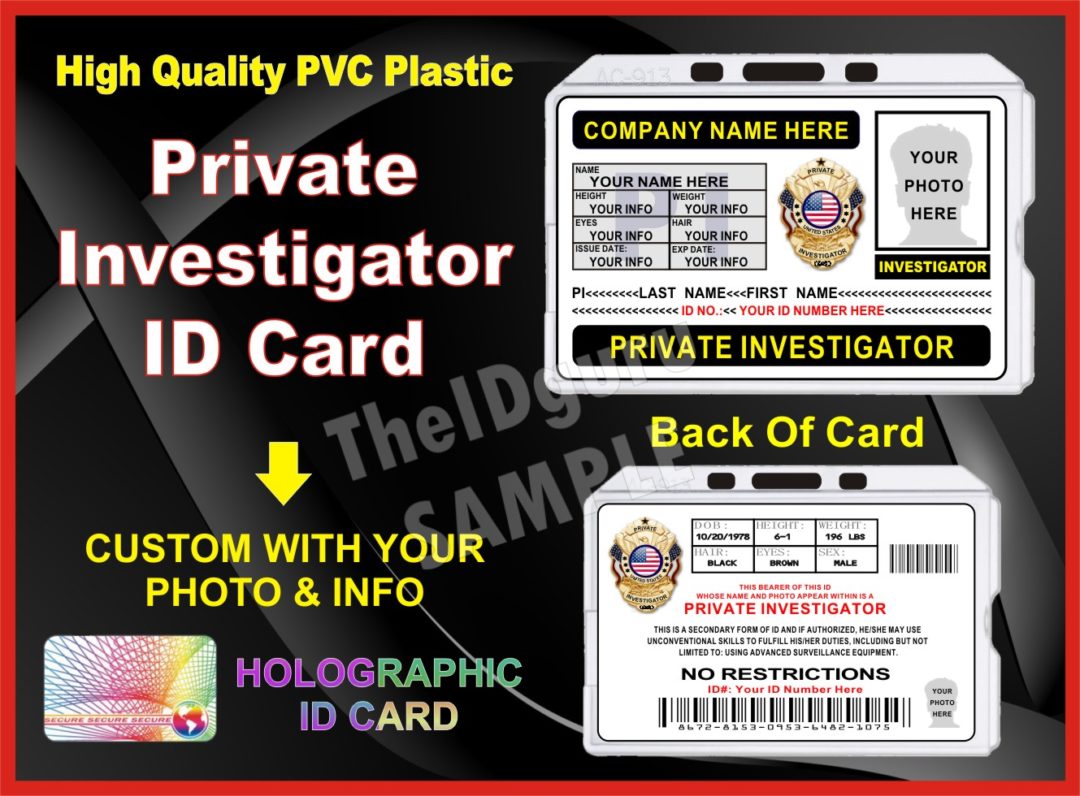 private-investigator-id-card-horizontal-custom-with-your-photo-and